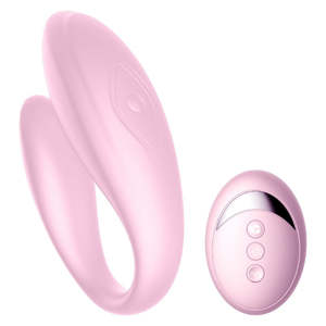 U Shape Vibrators: U-Shape Wireless Vibrator USB Rechargeable Dildo G-Spot Silicone Stimulator For Women