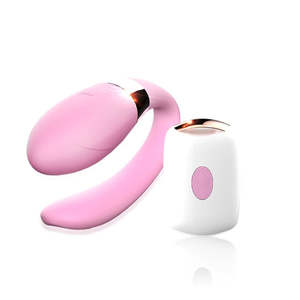 U Shape Vibrators: Silicone U-Shape Wireless Remote Control Vibrator G-Spot Clitoris Stimulator For Women