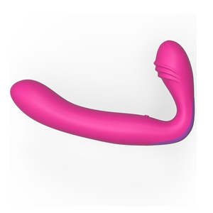 Strapon Dildo Vibrator with Double Motor Anal Clitoris Vaginal G-spot Massager For Women