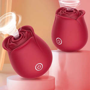 Silicone Rose Vibrator Nipple Sucker Oral Licking Clitoris Stimulation Powerful &hellip;