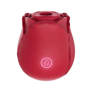 New Model Dark Rose Sex Toy Vibrator With Licking Clit Suction Thrusting For Women