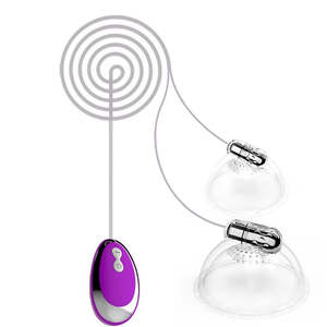 Women Breast Sucking Pumps: ABS Nipple Sucker Vibrator Electric Breast Pump Enlarger For Women