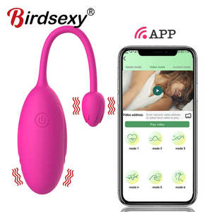Silicone APP Control Vibrating Love Egg Clitoris Stimulator for Women
