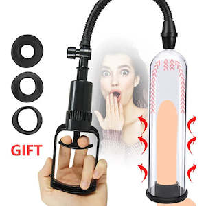 Men Penis Pumps: Adult Male Manual Penis Pump Vacuum Penis Training Extender Enhancer Male Masturbator