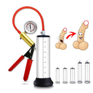 Acrylic Manual Penis Enlarger With Pressure Gauge Delayed Ejaculation Vacuum Pen&hellip;