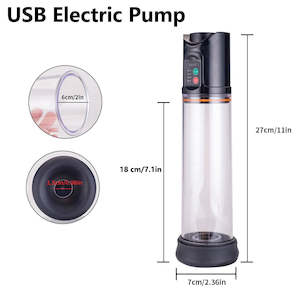 Men Penis Pumps: Automatic Penis Enlargement Erection Extend Air Pressure Vacuum Rechargeable Pump for Men