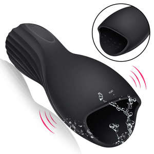Men Penis Sucking Vibrators: Penis Ejaculation Delay Trainer Male Masturbator Vibrator For Men