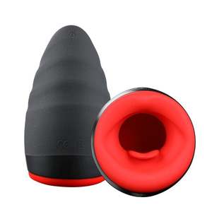 Men Penis Sucking Vibrators: Masturbator Intimate Silicone Automatic Heating Vibrator Male Penis Training Machine For Men