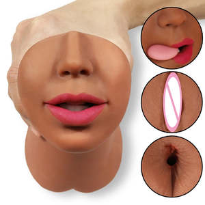 Men Pocket Like Real Pussy Masturbators: 3 IN 1 Vaginal Anus Oral Sex Real Deep Throat Masturbator for Men