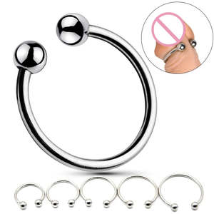Men Penis Rings: Penis Ring Head Glans Stimulating Stainless Steel Penis Ring For Male