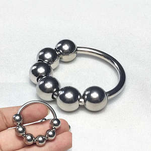 Men Penis Rings: Stainless Steel Penis Cock Ring Delay Ejaculation Sex Toy BDSM