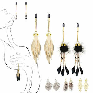 Nipple Clamp with Rhinestone Slave Bondage BDSM