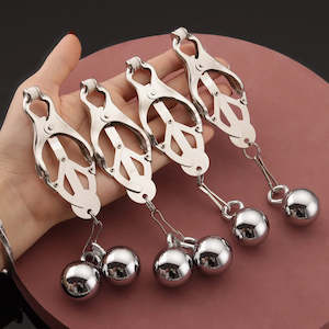BDSM Metal Heavy Balls Nipple Clamps For Women/Men Clips Torture Play Hanging Balls