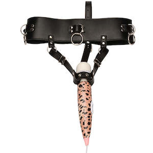 Unisex Bdsm: Leather Strap Vibrator Panties Magic Harness Holder for Women