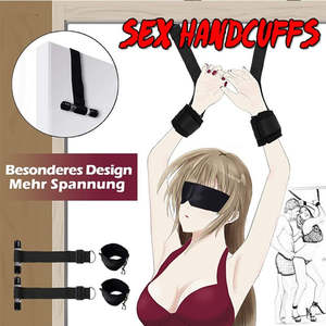 Unisex Bdsm: Shackles On The Door Chastity Lock Handcuffs Flirting Fetish BDSM