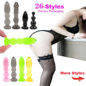 Unisex Dildos: TPR Bondage Restraint Bondage Fetish Slave Anal Butt Plug G-spot For Men or Women