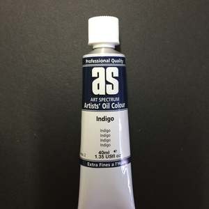 Art Spectrum Artist Oil: Art Spectrum Artist Oil Indigo Blue - Series 2 - 40ml tube