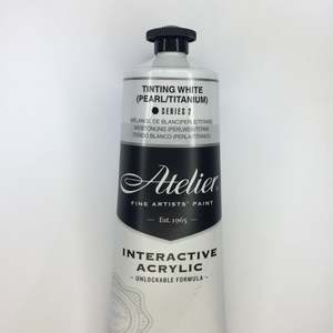 Atelier Interactive Artist Acrylic: Atelier S2 80ml - Tinting White (Pearl/Titanium)