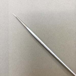 White Synthetic Round Brush - #0