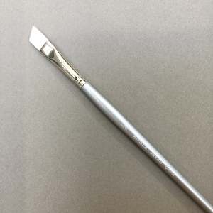 White Synthetic Angle Brush - #3/8