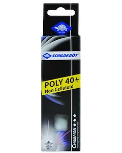 Donic Champion 3 White 40+ Table Tennis Balls