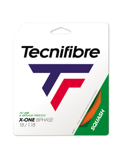 Tecnifibre Tennis, Squash & Padel: Tecnifibre X-One Biphase 1.18mm Squash String – Orange