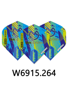 Winmau Darts: Winmau Prism MvG Dart Flight – 3 pack