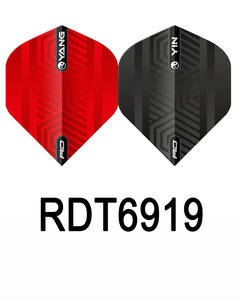 Red Dragon Red & Black Yin Yang Dart Flight