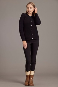 Products: Possum Merino cardi with crystal buttons - Shabby Chic Design