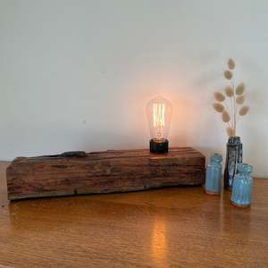 Edison Lamp: Rustic Table Lamp | Handcrafted | Wharf series #130