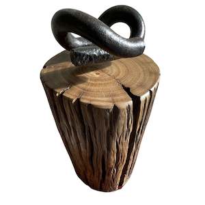 Timber door stop: Timber art | Handcrafted Door Stop | Telegraph Series #107