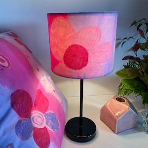 Specials: Ready-made SMALL pretty in pink fabric lampshade