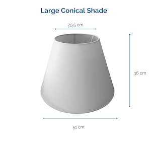 Extra Large Light Shades: Large Conical Shade