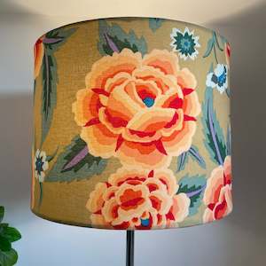 Kaffe Fassett House Embroidered Shawl | Fabric Lamp Shade | Handcrafted in NZ