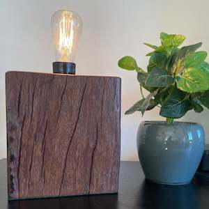 Sold Collection: Jarrah Wood Lamp | Handcrafted | Wharf series #122