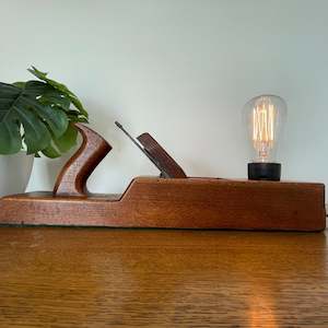 Table Lamp | Vintage Wood Plane | #117