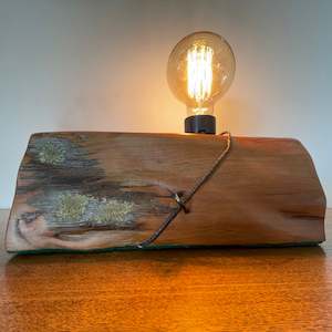 Edison On Wood: Timeless Timber Lamp | Handcrafted #167