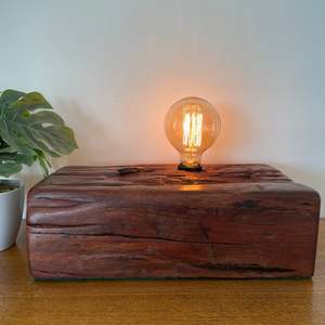Large Wood Table Lamp | Eastbourne Wharf #175