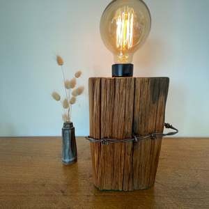 Designer Table Lamp | Handcrafted in NZ | Totara Post #185
