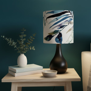 Ready-made Medium Cylinder lampshade | Watermark Palm