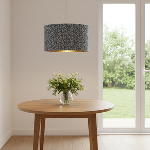 Lampshades 1: Jade Ell Designs | Slate Blue Leaf | Lampshades
