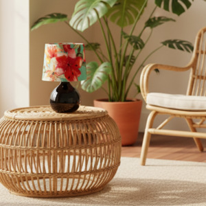 Specials: Ready-made Small Tropical Red Lampshade