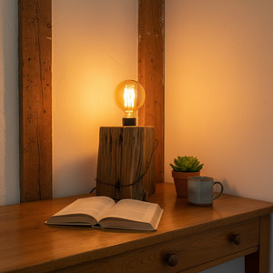 Edison On Wood: Heritage Tōtara Fence Post Lamp #162
