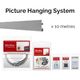 10m Silver Track, 10 SS Droppers, 10 PB Hooks - Picture Hanging System - Shakesp&hellip;