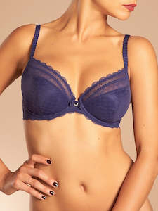Chantelle: Chantelle CChic Plunge Danube Blue Bra