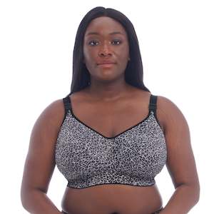 Goddess Celeste Non Wired Gray Leopard Bra