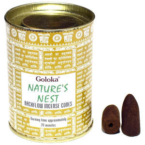 Incense: Goloka Backflow cones ~ Nature's Nest 24 cones