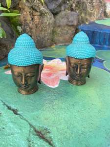 Decorations: Buddha Head Turquoise