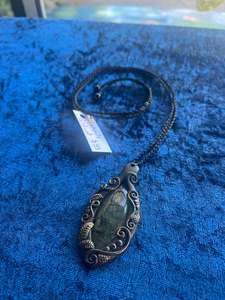 Jewellery: Prehnite Pendant