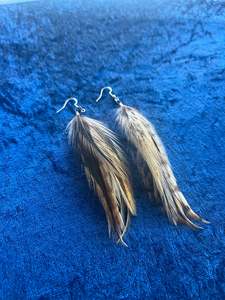 Sterling Silver Feather Earrings